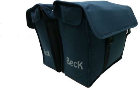 Beck Canvas Medium Blauw Dubbele fietstas