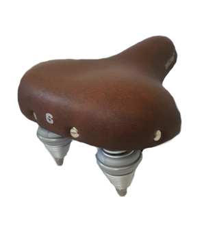 Selle Comfort Classic Retro Medum fietszadel bruin met smartfoam