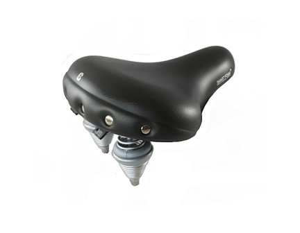 Selle Comfort Retro XL fietszadel zwart met smartfoam