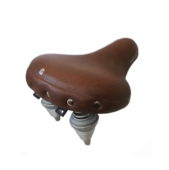 Selle Comfort Retro XL fietszadel bruin met smartfoam