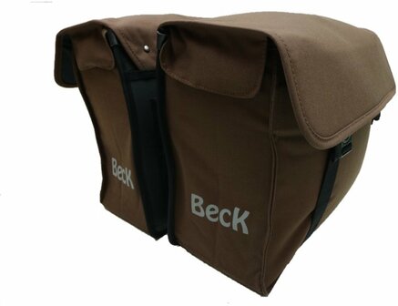 Beck Canvas Small Bruin Dubbele fietstas