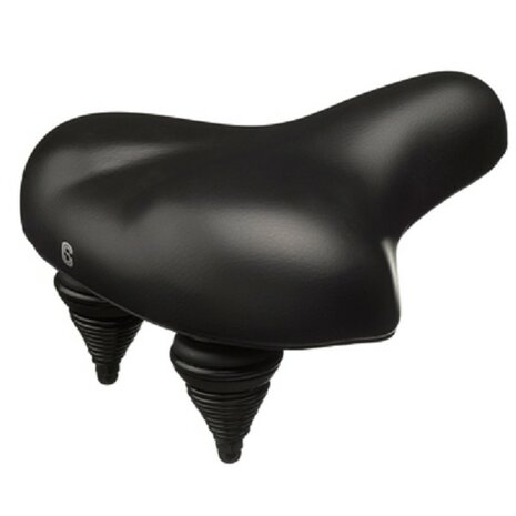 Selle Comfort zadel Retro Medium zwart groot