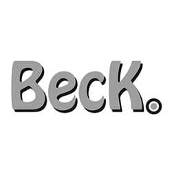 logo Beck Yes dubbelefietstas zilver / zwart