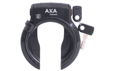 Ringslot Axa Defender - glanzend zwart + Bosch 3 tube cilinder