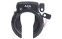 Ringslot Axa Defender - glanzend zwart + Bosch 3 tube cilinder_